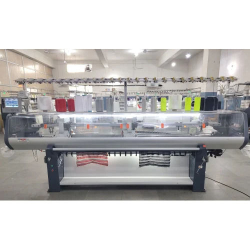 Single Phase Computerised Full Jacquard Collar Knitting Machine