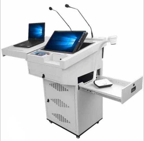 Digital Podium Lockable Console With Multimedia Controller