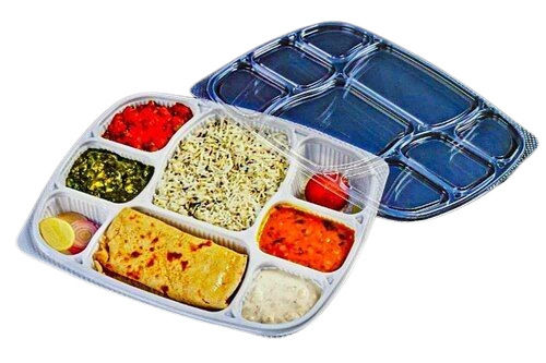 8 Compartment Plastic Food Tray