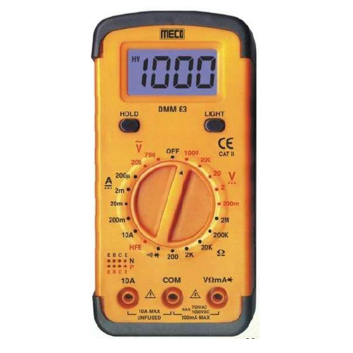 Meco Dmm 63 Digital Multimeter - Color: Yellow