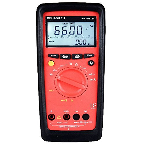 Rishabh 612 Handheld Digital Multimeter 10A - Color: Yellow