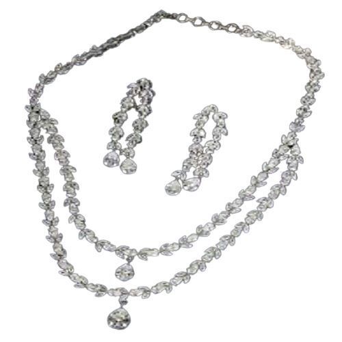 Intricate Design Silvers Imitation Necklace Set