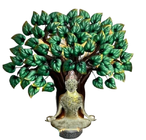 Metal Buddha Tree Wall Art - Metal Various Colors Available | Easy to Clean Long Lasting Finish Easy to Install Timely Delivery Quality Tested