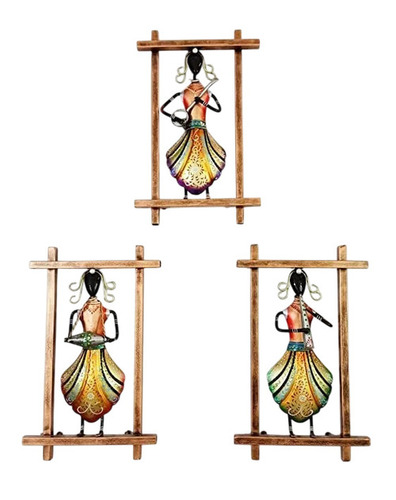 Iron Lady Decorative Wall Hanging - Metal Iron | Various Colors, Long Lasting Finish, Easy to Install, Easy to Clean, Indian Theme