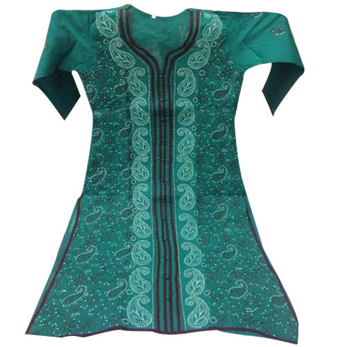 Green Ladies Chikankari Suit - Color: All