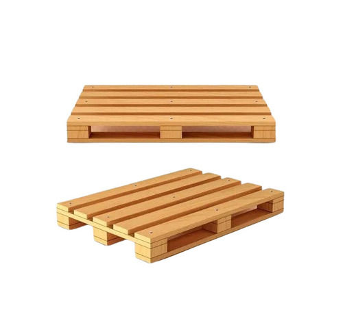 Wooden Pallets - High Strength, Water Resistant, Portable Rectangular Design | Heavy-Duty Euro Pallet with 2-Way Forklift Entry, Dynamic Load Capacity of 3