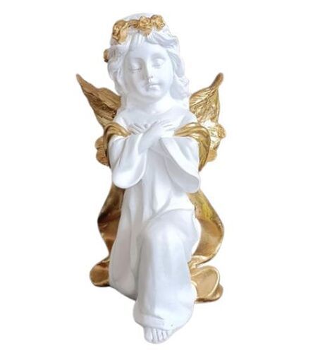 Serene Expression And Graceful Wings Angel Statue