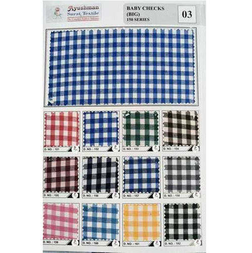 DURABLE & BREATHABLE BABY CHECKS (BIG) UNIFORM FABRIC 16 METER