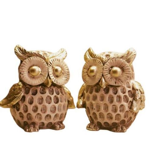 Natural Coloring And Premium Design Owl Decoration Statue