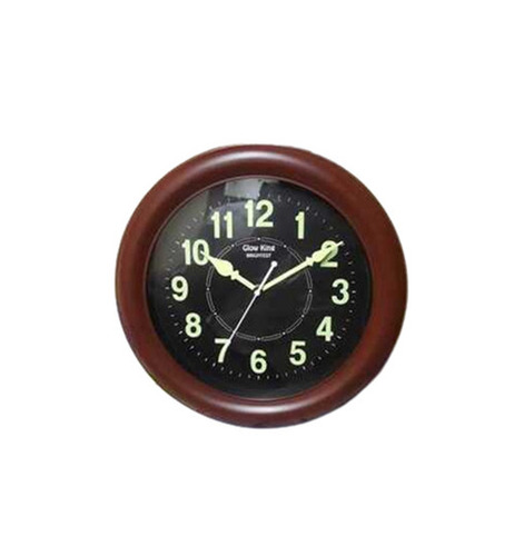 Round Wall Clock - Quartz Analog, Lightweight & Easy To Install | Decorative Design, Battery-powered, Crack & Scratch Resistant