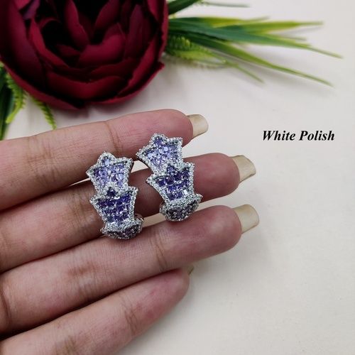 Fashionable Fancy Star Style American Diamond Earring 