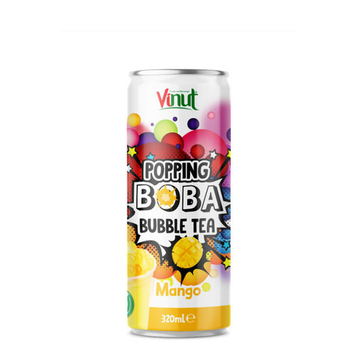 Popping Boba Bubble Tea With Mango Juice - Pack Size: 320Ml