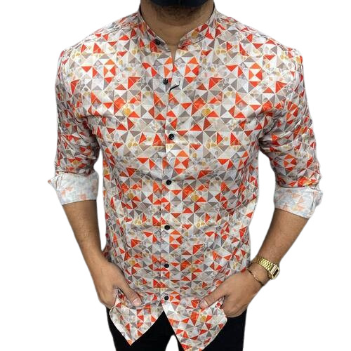 Printed Shirts  - Collar Style: Classic