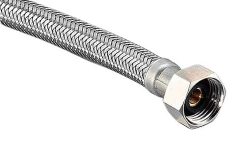 Stainless Steel Corrugated Hose Pipe - Color: Silver