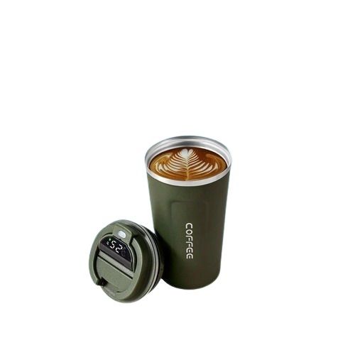 Coffee Tumbler With Temperature Display - Color: Different Colour