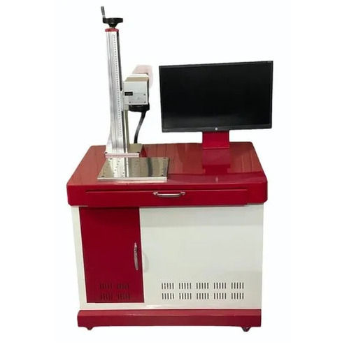 Cabinet Fiber Laser Marking Machine - Color: Red And White