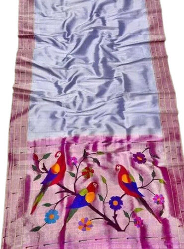 Tirpal Muniya Handloom Paithani Saree