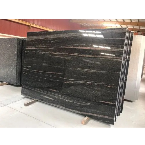 Atlantic Blue Granite Slabs - Polished, 15-20mm Thickness | Durable, Stain Resistant, Ideal for Flooring Applications