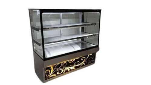 Cake Display Counter - Acrylic and Glass Construction | Premium Design with Elegant LED Lighting, Humidity Control, and Easy Cleaning Features