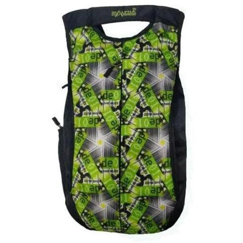 Printed School Bags - Color: Black & Green