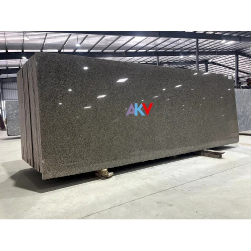 Grey Granite Slab - Polished Finish, 15-20 mm Thickness, Stain Resistant | Durable, Ideal for Flooring Applications