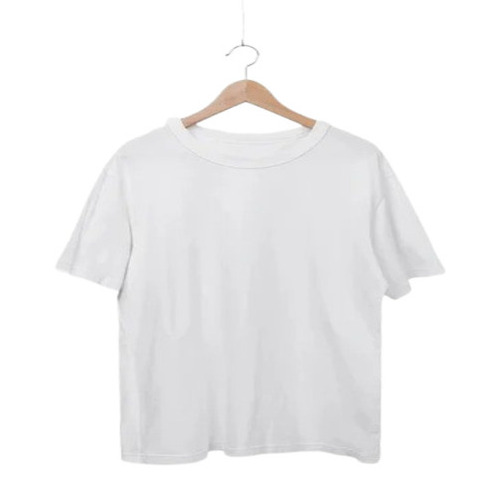 Men Oversized T-Shirts - Half Sleeves Round Neck White Cotton Blend | XL M L XXL Sizes Casual Wear