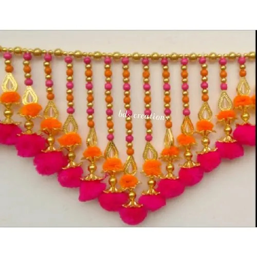 Multicolor Flower Toran - Color: Pink