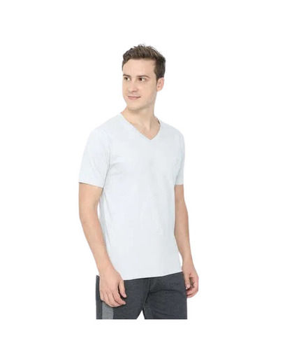 V Neck T Shirt - Color: White