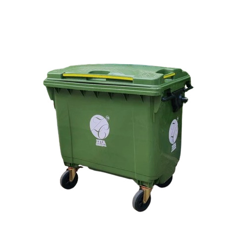 Green Wheeled Dustbin 660 Ltr - Application: Housekeeping