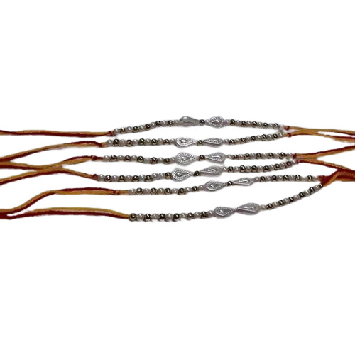 White Stone Rakhi - Color: Comes In Various Colors