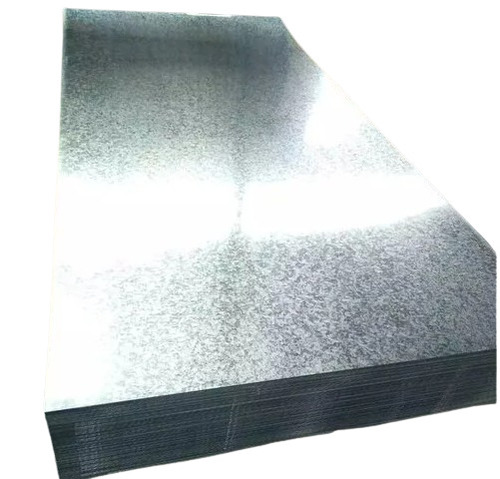 GI Plain Sheet - 12-15mm Thickness, 3-5ft & 5-8ft Width | Rectangular Shape, Silver Color, Industrial Grade Galvanized Iron