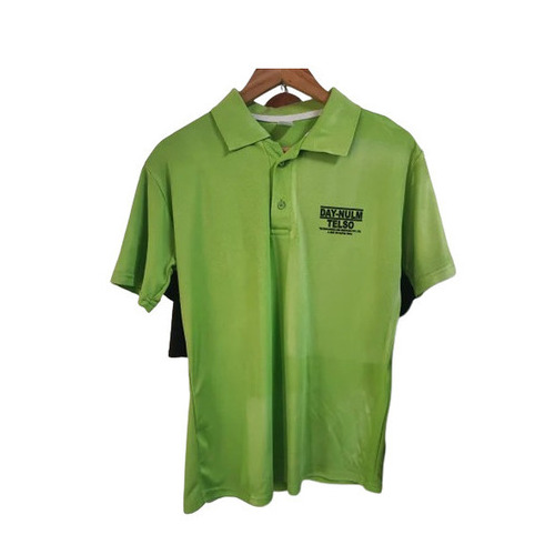 Mens Polo T-Shirt - 90-220 GSM, Regular Fit, Machine Washable, Lightweight, Breathable, Skin-Friendly, Fade and Wrinkle Resistant, Casual Wear in Green color