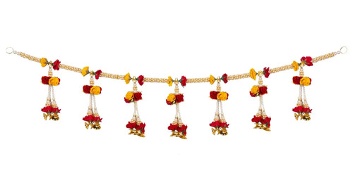 Velvet Flower Toran - Color: Various Colors Are Available