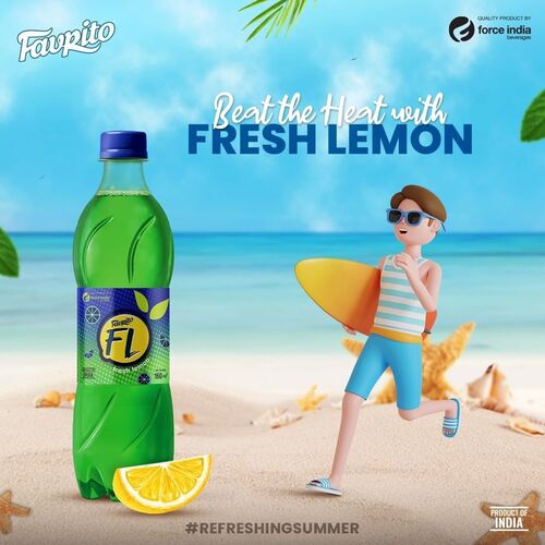 Fresh Lemon Soft Drink - Packaging: Bottle