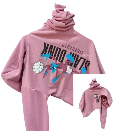 Women Hooded Sweatshirts - Cartoon Pattern-Printed, Cotton Polyester Fabric, Full Sleeves, All Season, Washable & Breathable