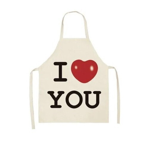 Cotton Print Apron - Multi-Color Full Size, Printed Design for Kitchen Use