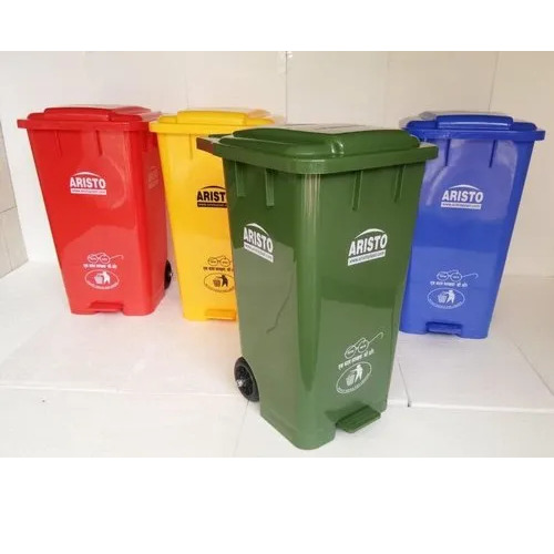 Plastic Wheeled Pedal Dustbin