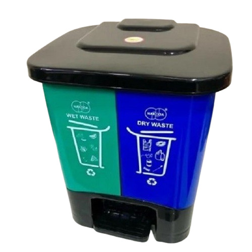 Two For One Plastic Dustbin