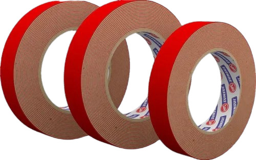 Acrylic Foam Tape - Various Thicknesses & Die-Cut Options | High Performance Adhesive, Red, Single-Sided