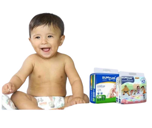 Baby Diapers - Cotton Material, Small Size, Ivory White Color | For Kids Aged 3-12 Months, Very Good Quality, Disposable and Soft Finishing