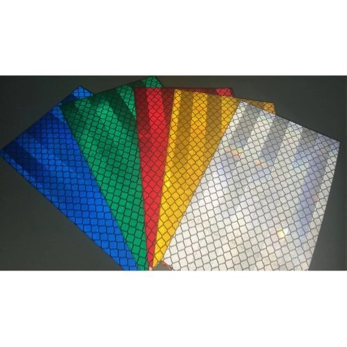 High Intensity Prismatic Reflective Sheeting - ASTM D 4956 Type IV | Vivid Colors, High Night Reflectivity, Easy Cutting for Temporary Signs