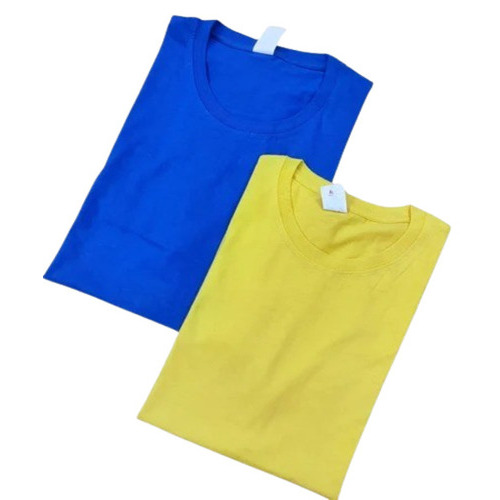 Mens Cotton Round T-Shirt - Color: All