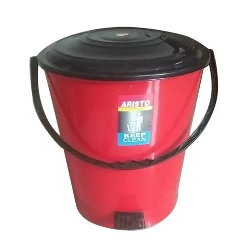 Pedal Foot Operated HDPE Plastic Dustbin - Plastic, Various Sizes Available | Easy to Clean, Spacious, Crack Resistant, Quality Tested