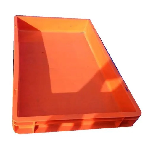 Orange Industrial Plastic Crate - Color: Comes In Various Colors
