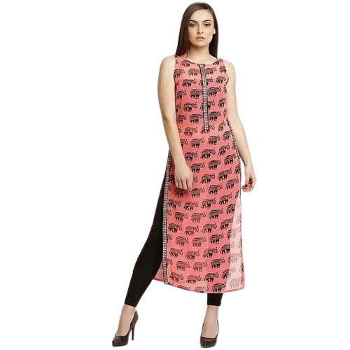 chiffon kurtis