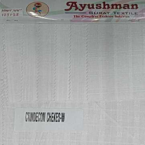 Ctindecom Checks Cotton Shirting Fabric