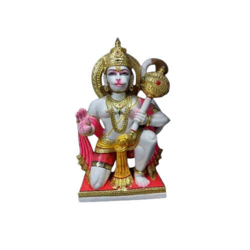 Hanuman Marble Moorti - Polished Multi Color Multi Size | Handmade, Dust Resistant, Perfect Shape, Fine Finishing