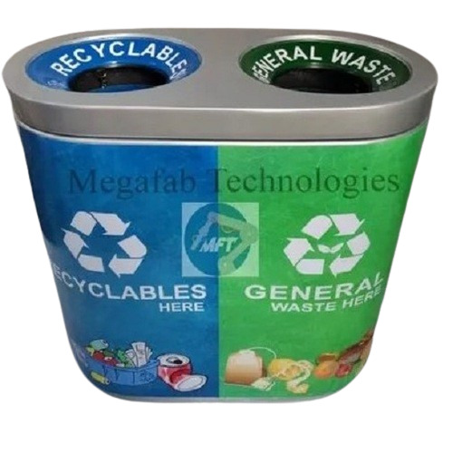 FRP Duo Recycle Bin - New Low-Priced, Crack Resistant Material | Various Sizes and Colors Available, Quality Tested