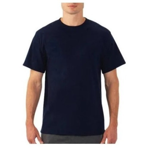 Plain Round Neck Mens T Shirt - Color: All