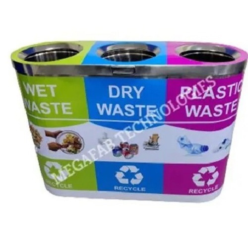 Shopping Mall Three In One Dustbin - Application: Housekeeping